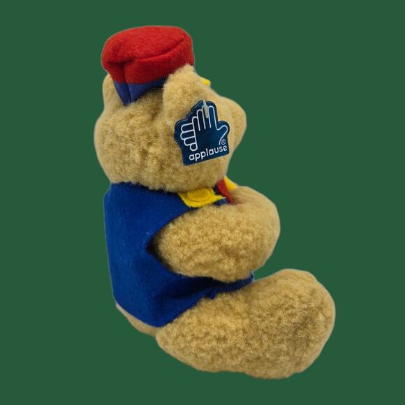Bears in Toyland Vintage 10" Applause Jointed Posable Plush Toy Bear with Horn - Picture 8 of 15